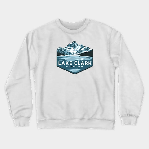 Frozen Lake Clark National Park Alaska Crewneck Sweatshirt by Perspektiva